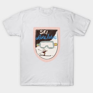 Ski Lake Tahoe| retro patch |Skier gift|Ski goggles T-Shirt